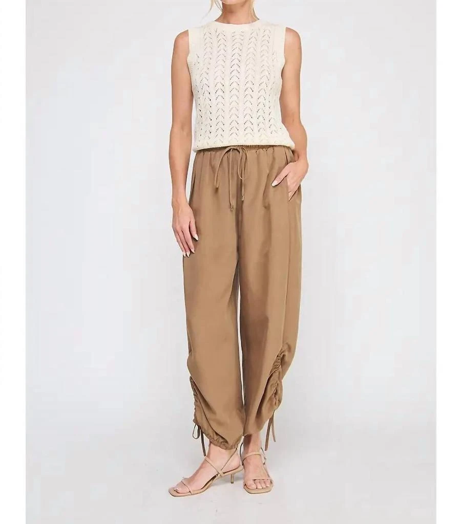ALLIE ROSE Allie Rose - Satin Drawstring Pant 1