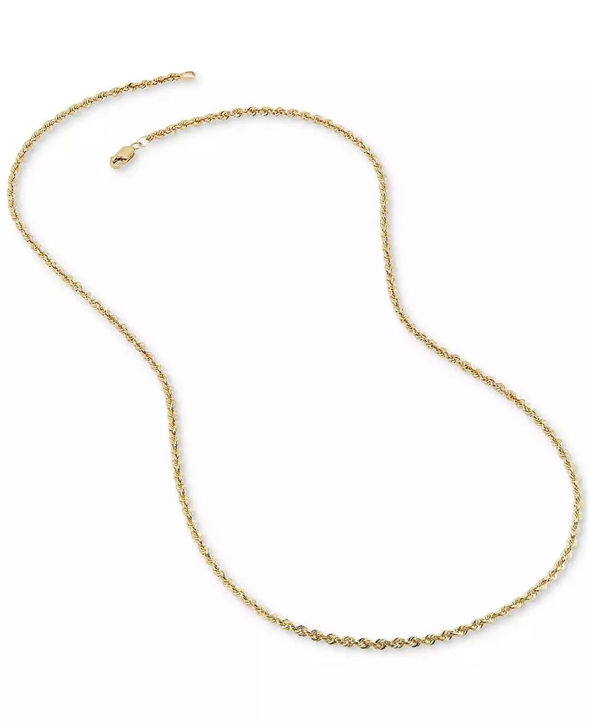 Macy's 14k Gold Diamond-Cut Rope Chain 18" Necklace (2-1/2mm) 4