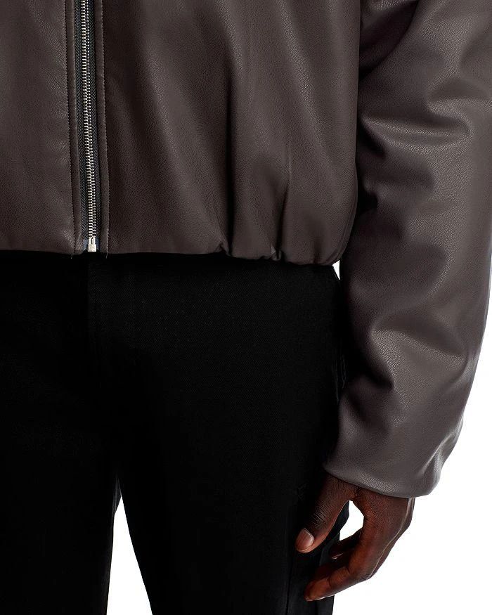Stampd Faux Leather Oversized Cropped Bomber Jacket 7