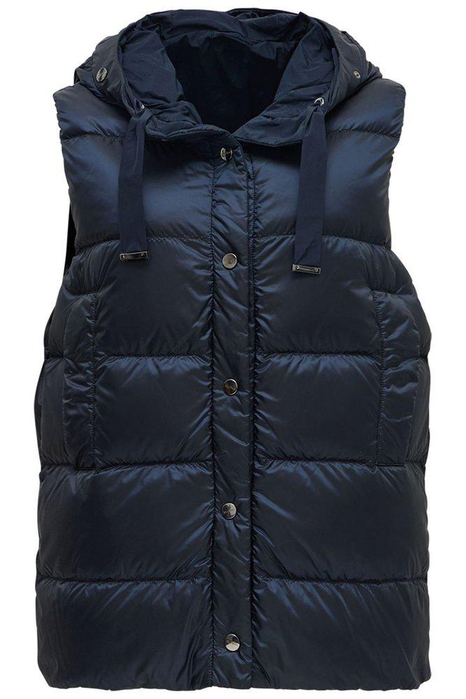 MAX MARA THE CUBE Max Mara The Cube Button-Up Drawstring Gilet