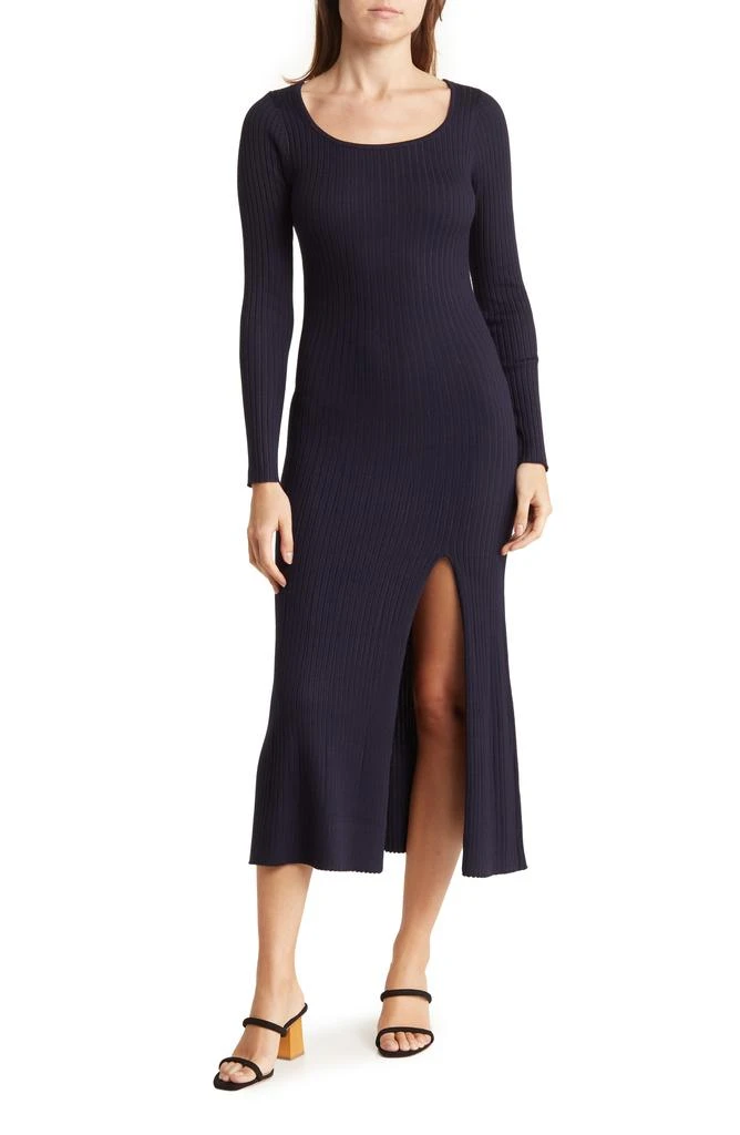 Love by Design Julia Ribbed Knit Maxi Sweater Dress 1