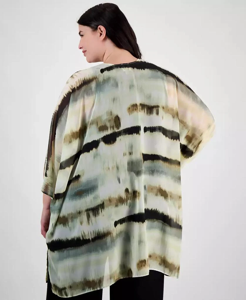 Anne Klein Plus Size Chiffon Kimono 5