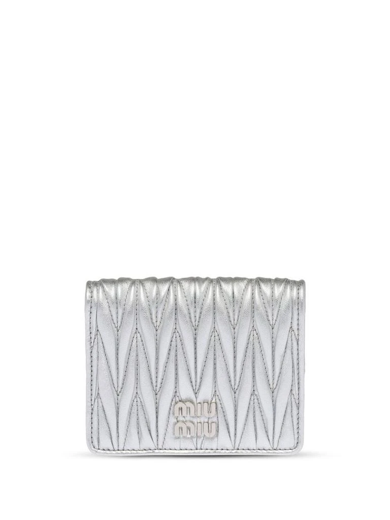 Miu Miu Miu Miu Matelassé Nappa Leather Wallet 1