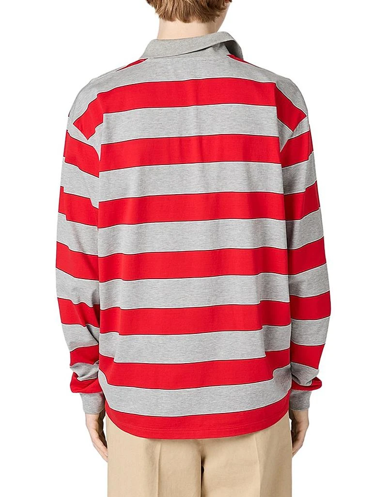 Miu Miu Striped Jersey Polo Shirt 3