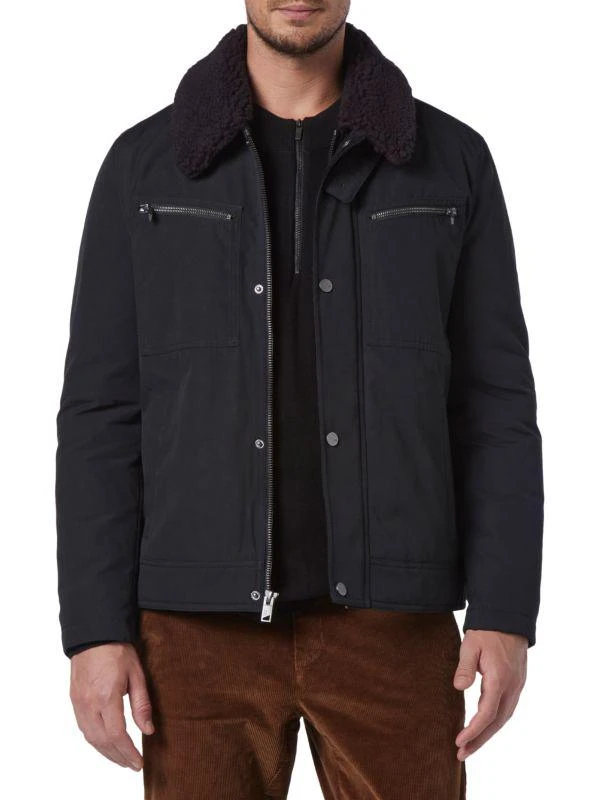 Andrew Marc Randall Faux Shearling Bomber Jacket 3
