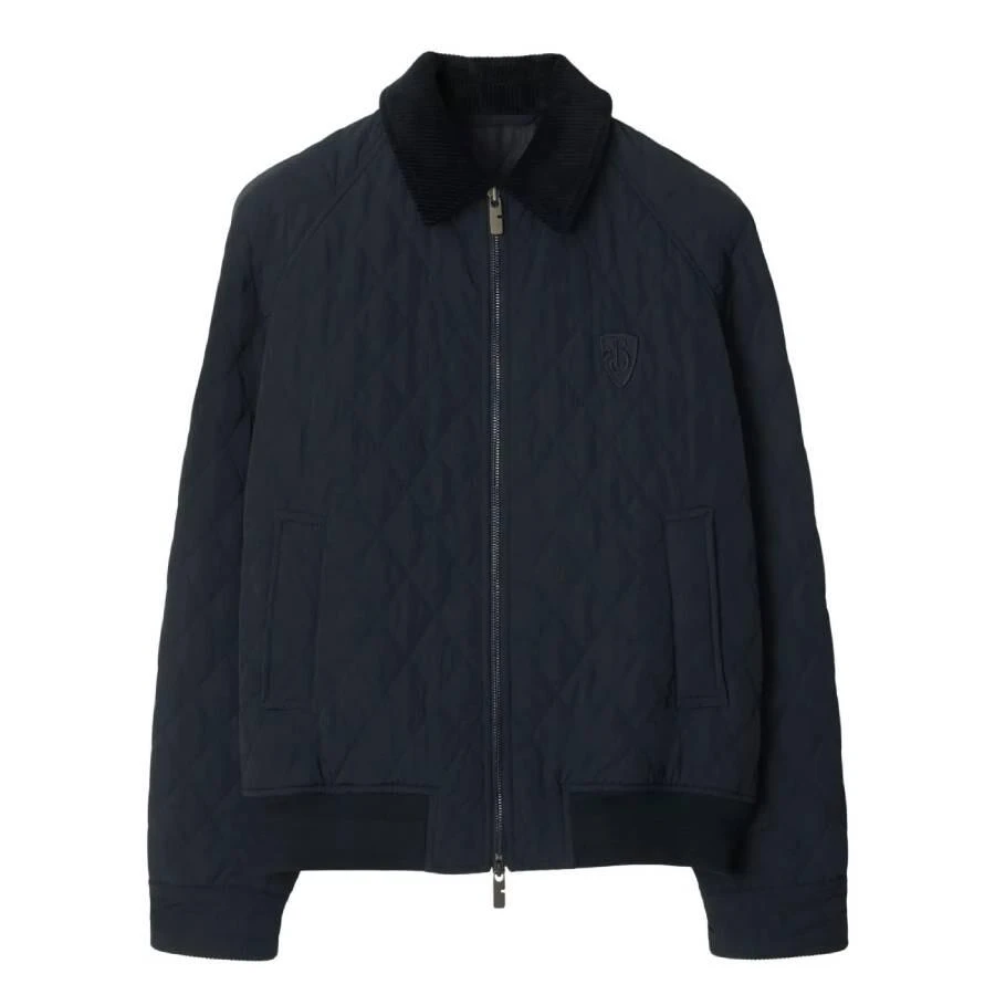 Burberry Logo-Embroidered Quilted Jacket