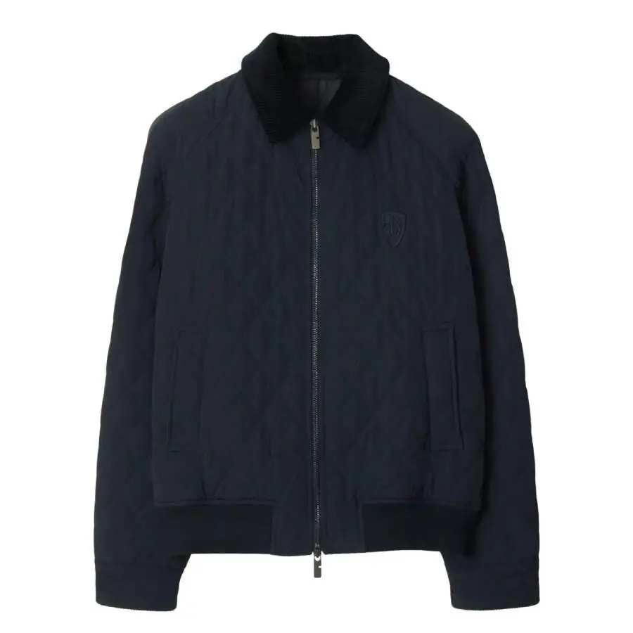 Burberry Logo-Embroidered Quilted Jacket
