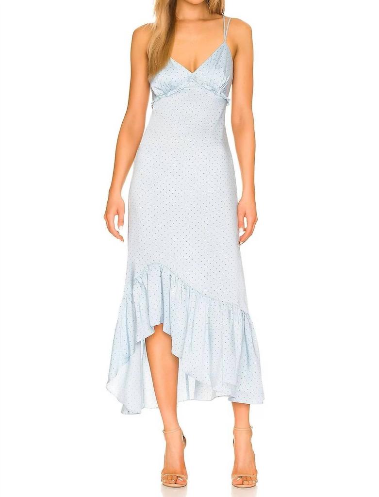 Cinq a Sept Lizzia Slip Dress In Powder Blue