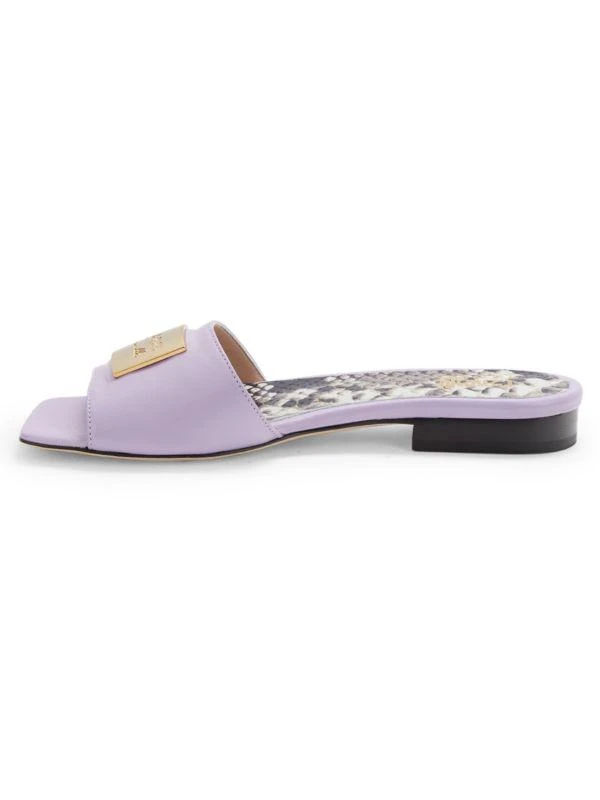 cavalli CLASS Leather Flat Sandals 4