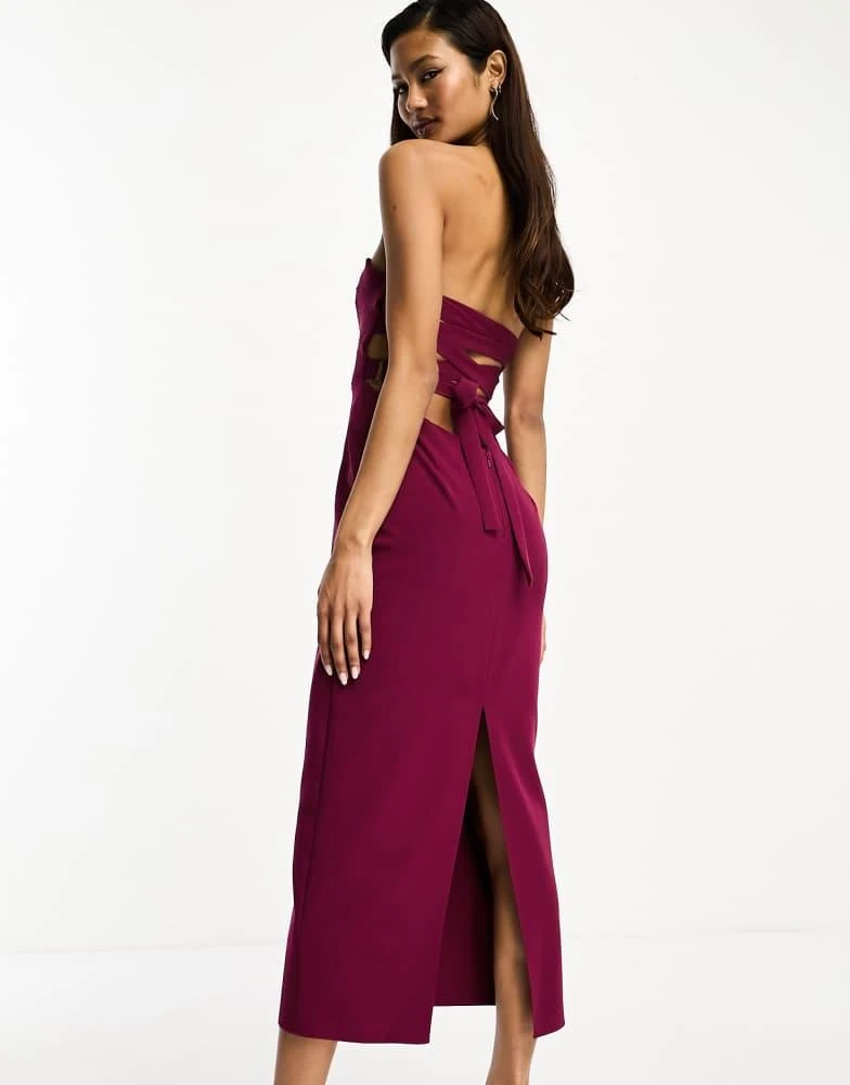 black t shirt midi dress Noa Wrap Dress at Modern Citizen