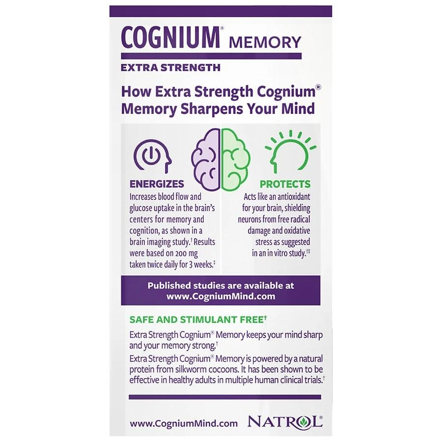 Natrol Cognium For A Sharper Mind Tablets 6