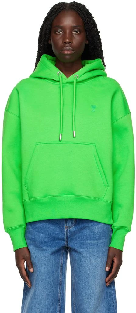 AMI Green Ami de Cœur Hoodie 1