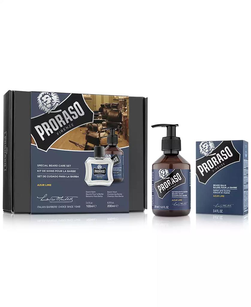 Proraso 2-Pc. Beard Care Set For New Or Short Beards - Azur Lime Scent