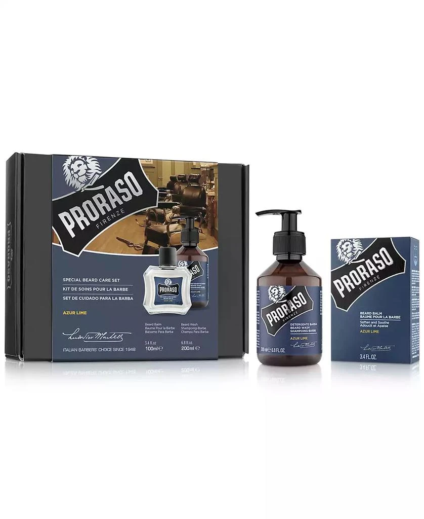 Proraso 2-Pc. Beard Care Set For New Or Short Beards - Azur Lime Scent 2