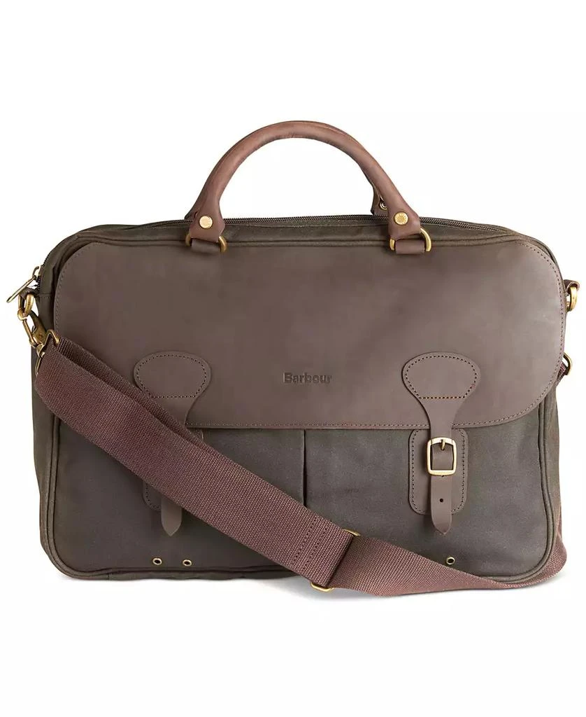 Barbour Men's Waxed Briefcase 1