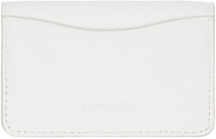 LEMAIRE White Envelope Coin Purse Card Holder