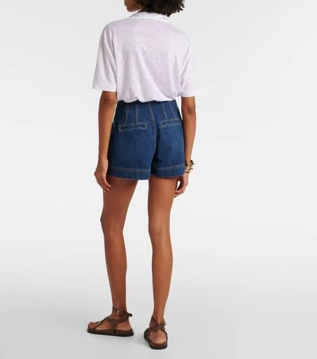 VERONICA BEARD Jaffe high-rise denim shorts 3