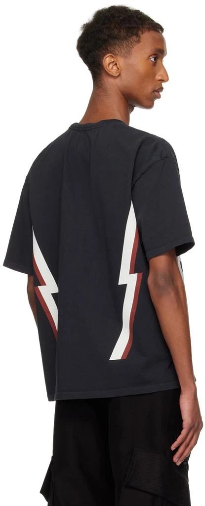 Rhude Black Lightning Crew T-shirt 3