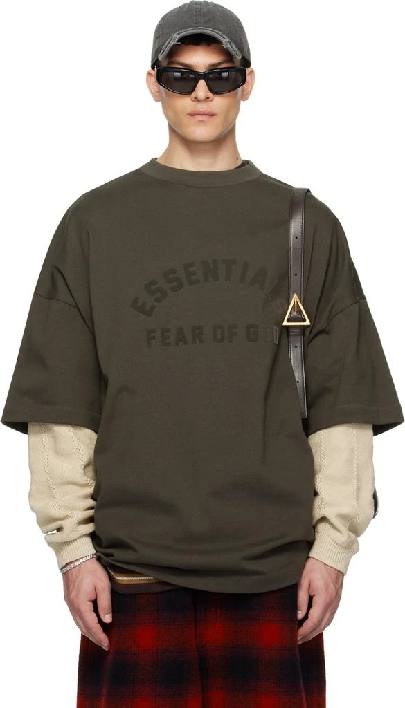 Fear of God ESSENTIALS Gray Crewneck T-Shirt 1