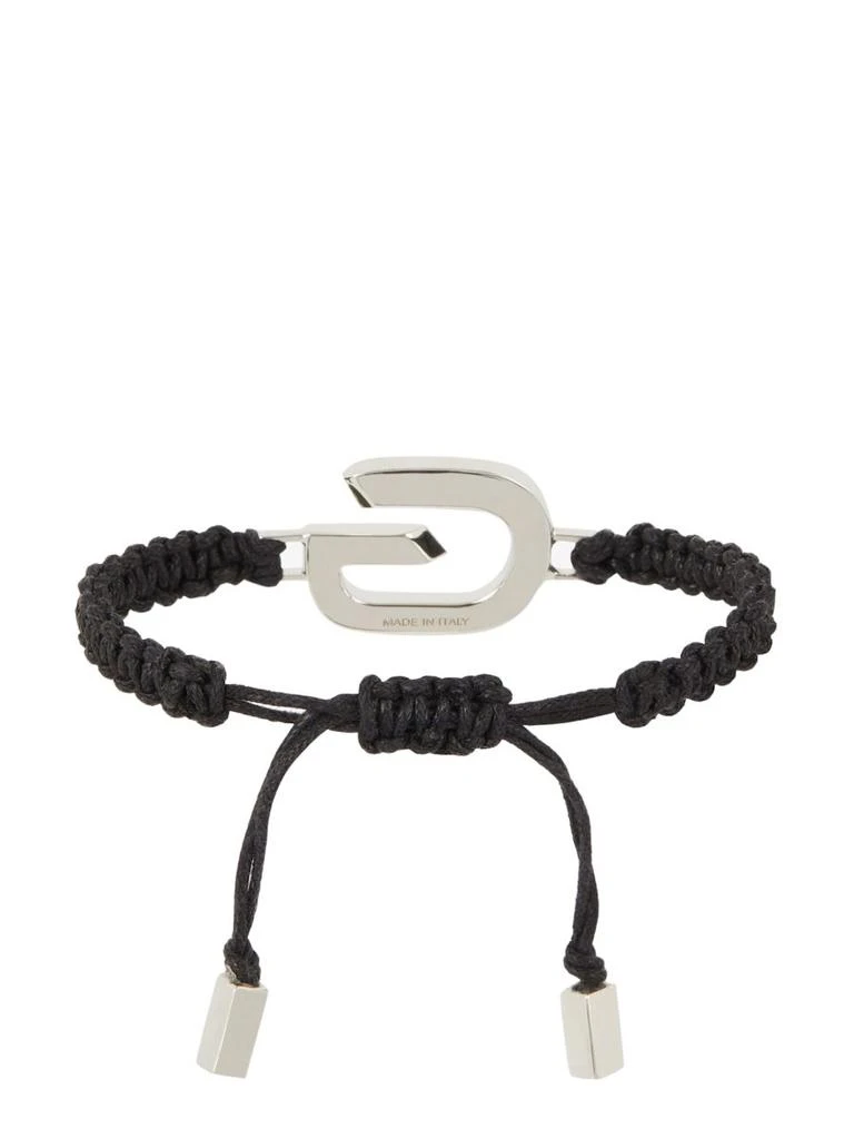 Givenchy Givenchy G Plaque Logo Woven Bracelet 2