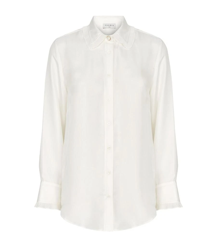 Sandro Pleat-Trim Shirt 1