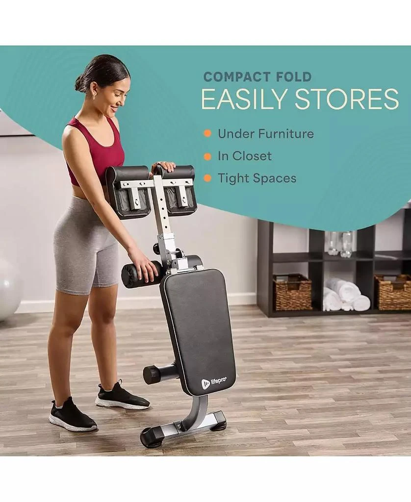 LifePro SculptTrainer Roman Chair – Adjustable Hyperextension Bench for Core, Back 
Ab Workouts – Foldable Home Gym Equipment 5