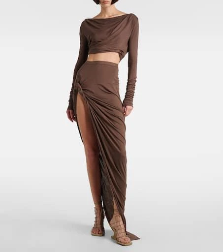 Rick Owens Web Cantilever woven leather wedges 3