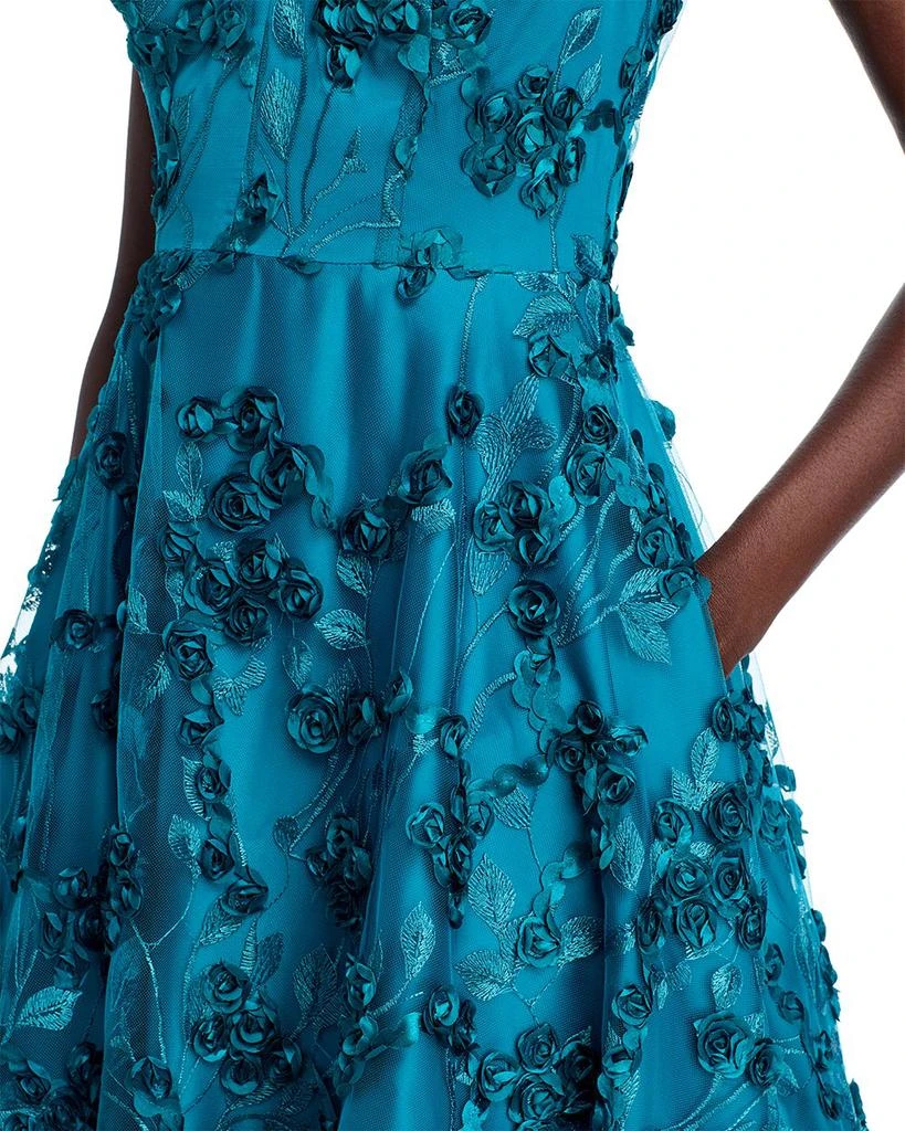 Eliza J Floral Appliqué Dress 3