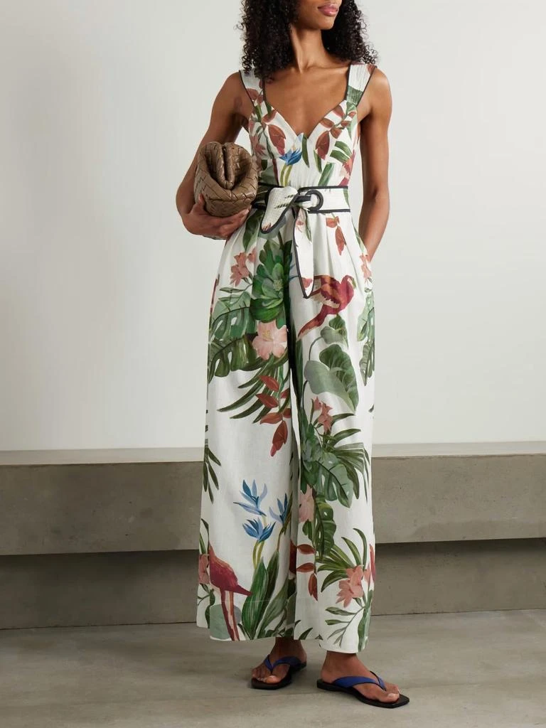 Farm Rio Farm Rio - Midnight Macaw Fiesta Mix Jumpsuit