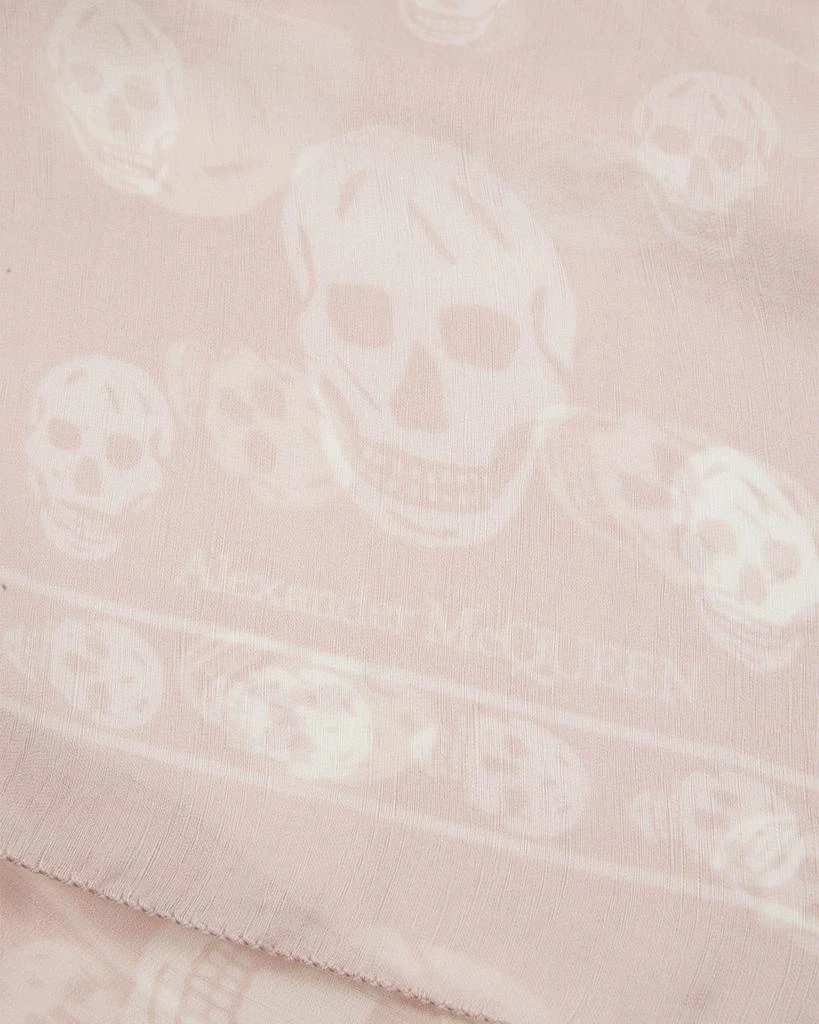 Alexander McQueen Silk Chiffon Skull Scarf 4