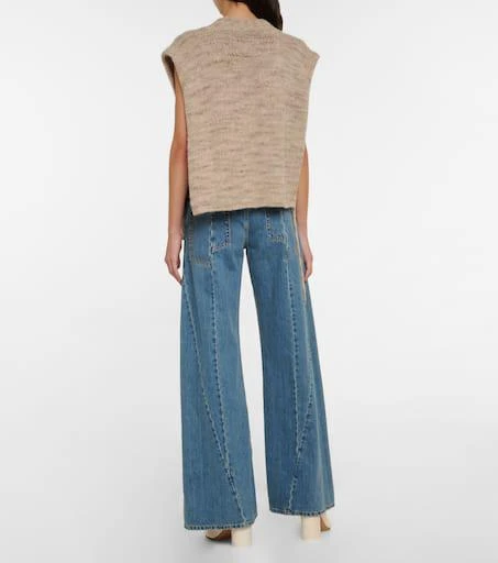MAISON MARGIELA Alpaca, cotton, and wool sweater vest 3