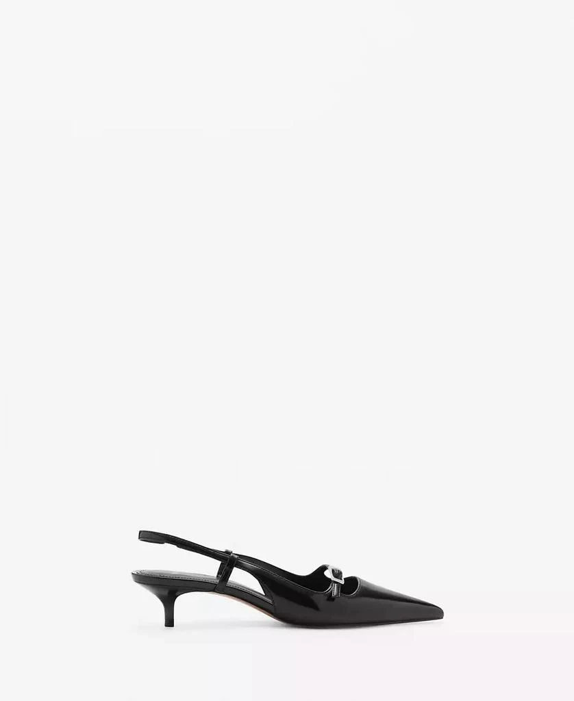 Mango Women's Buckle Detail Slingback Heeled Shoes 9