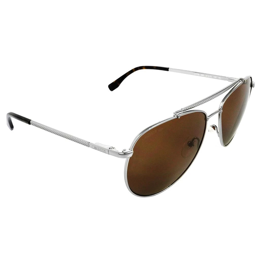 Lacoste Lacoste Brown Pilot Unisex Sunglasses L177S 033 57 3