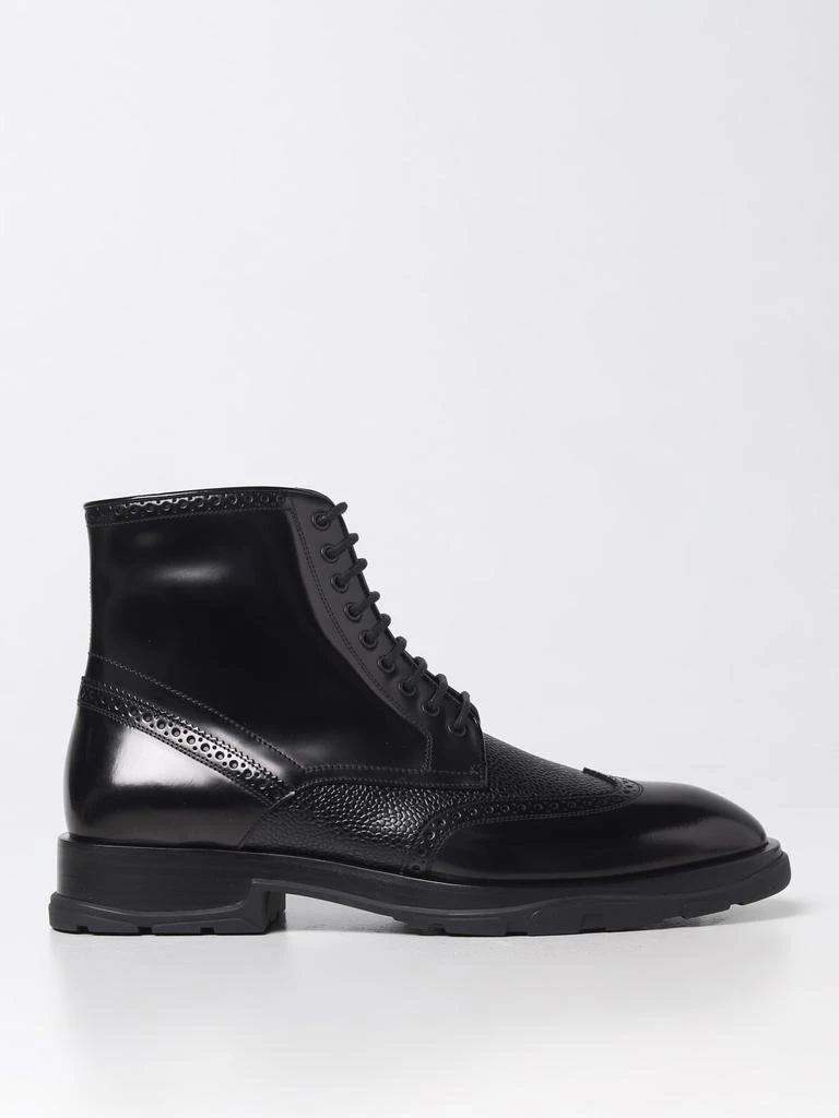 Alexander McQueen McQueen ankle boots in brushed leather 1