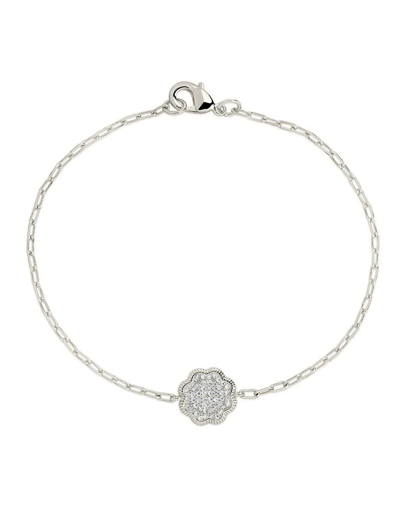 Sterling Forever Raemy CZ Rose Petal Station Bracelet 1