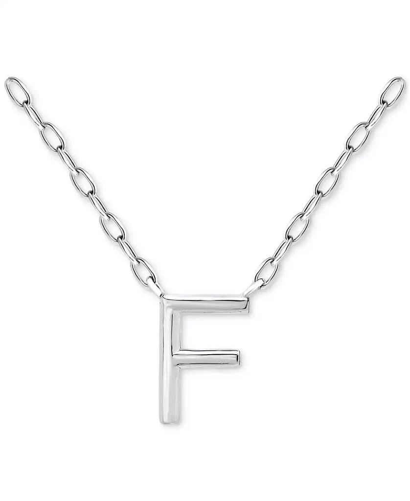 Giani Bernini Initial A Pendant Necklace in Sterling Silver, 16" + 2" extender, Created for Macy's 1