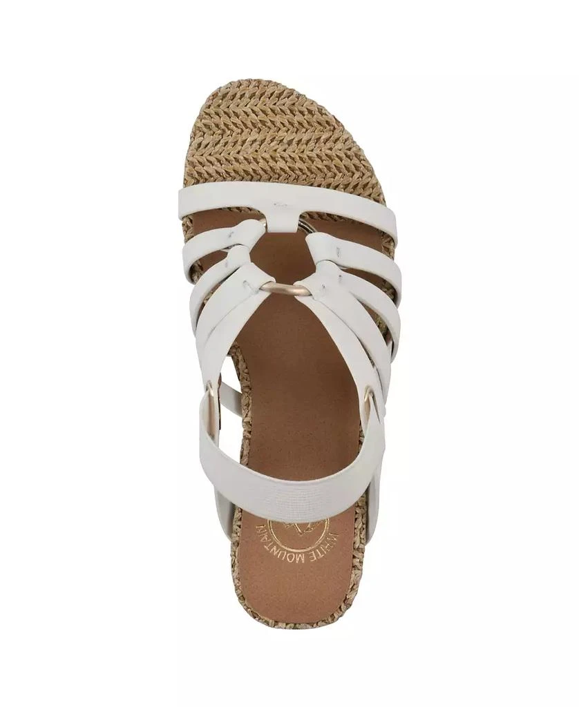 White Mountain Women's Ataps Round Toe Wedge Sandals 4