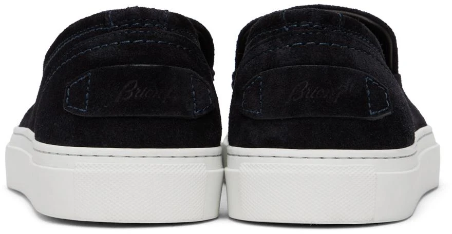 Shop Navy Leather Sneakers on Sale at BeyondStyle – Get 66  display picture 3