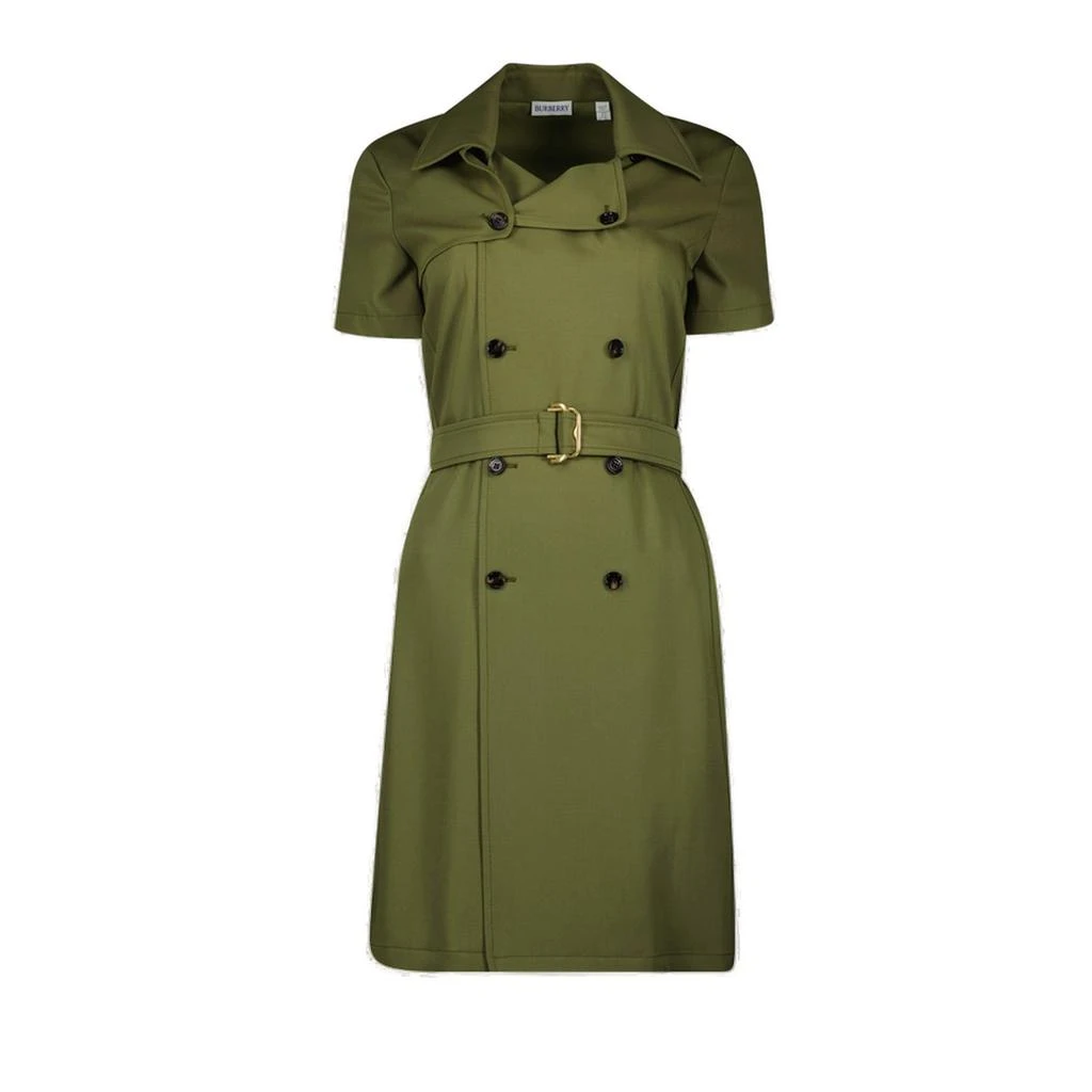 Burberry Burberry Double Breasted Belted Dress from Cettire