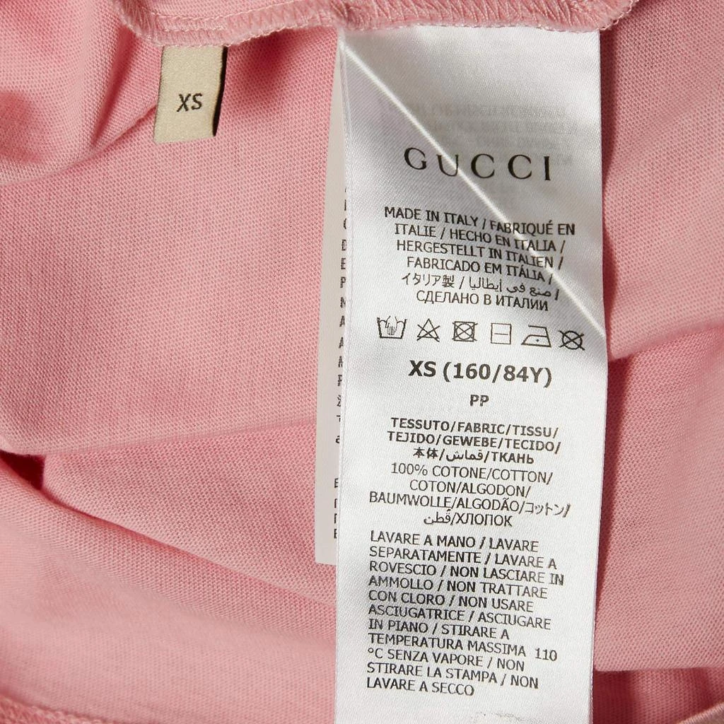 Gucci Gucci Pink Lemon Gucci Print Jersey Crew Neck T-Shirt XS 6
