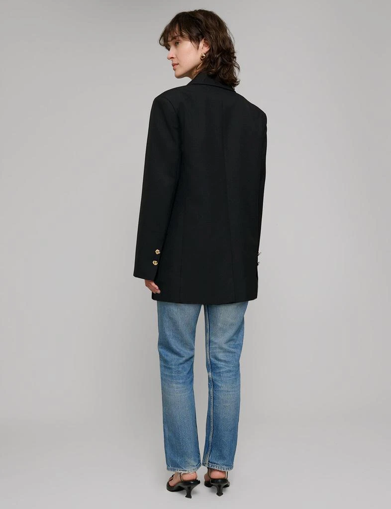 Pixie Market Oversized Wool-Twill Gold-Button Blazer 6