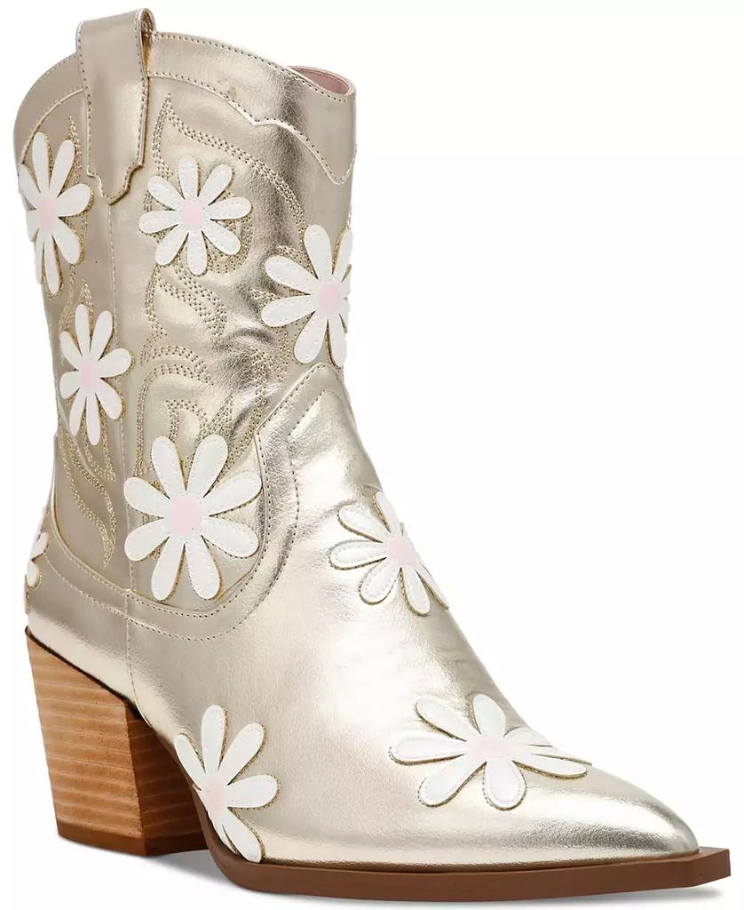 Betsey Johnson Women's Teddy Daisy Western Booties 1