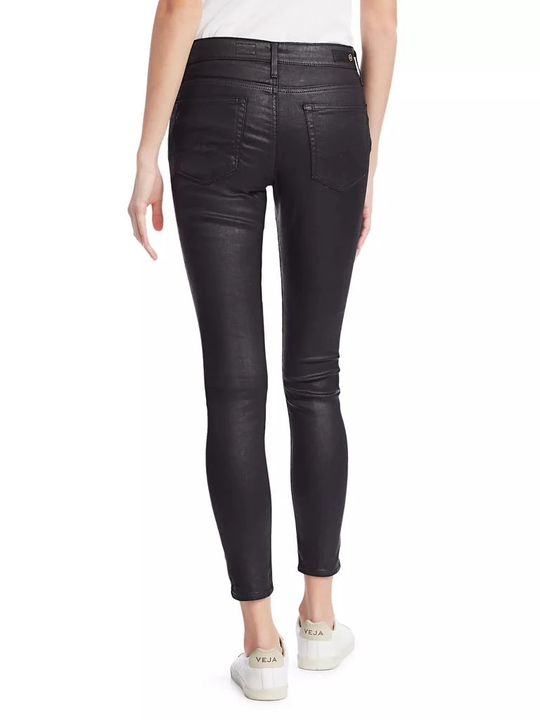 AG Jeans Farrah High-Rise Ankle Faux Leather Skinny Pants 5