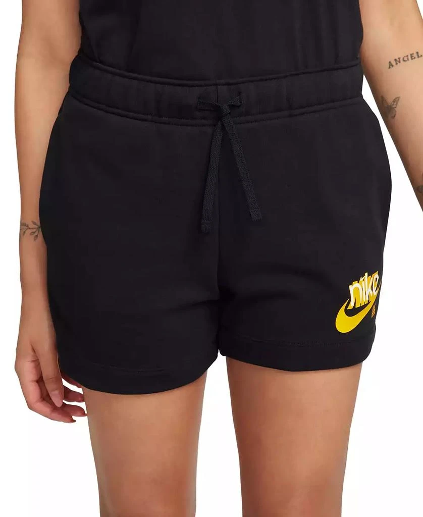 NIKE Women's Sportswear Club French Terry Graphic Fleece Shorts 1