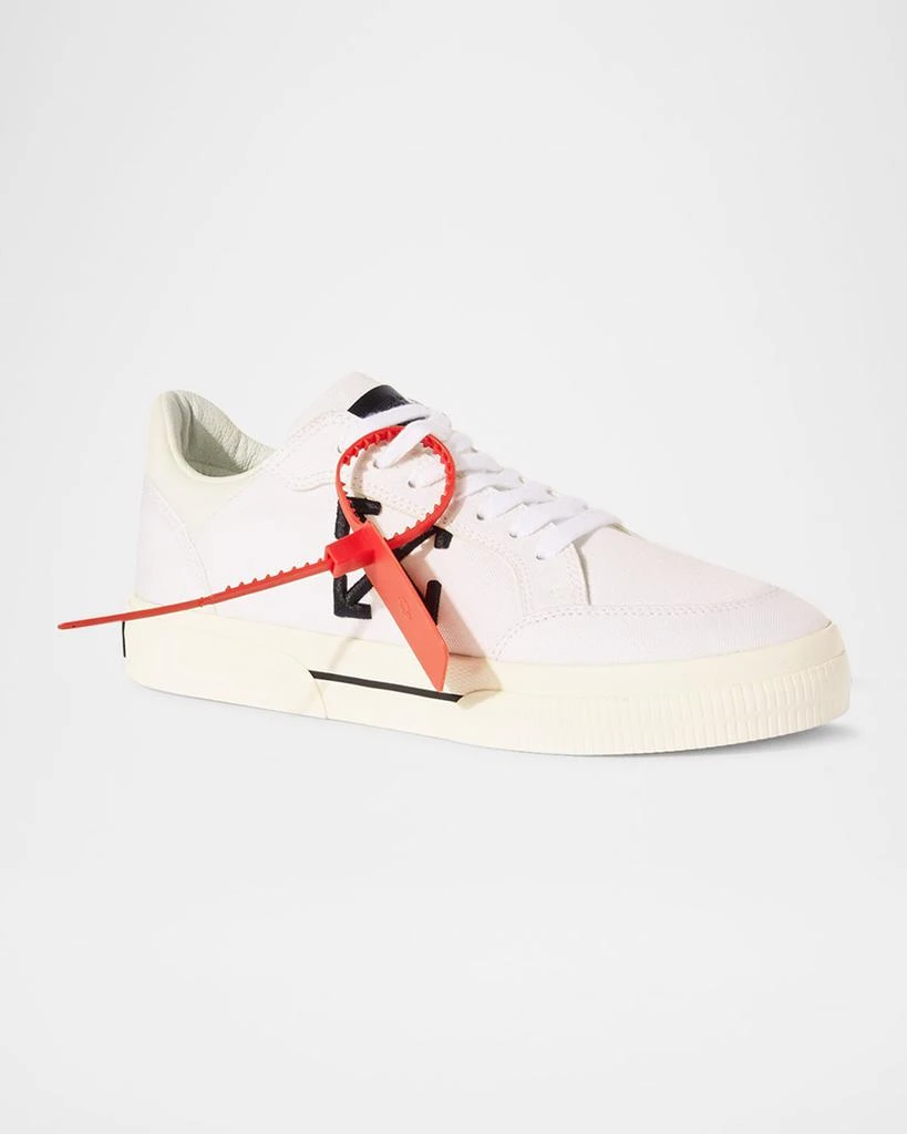 Off-White Vulcanized Canvas Bicolor Low-Top Sneakers 3