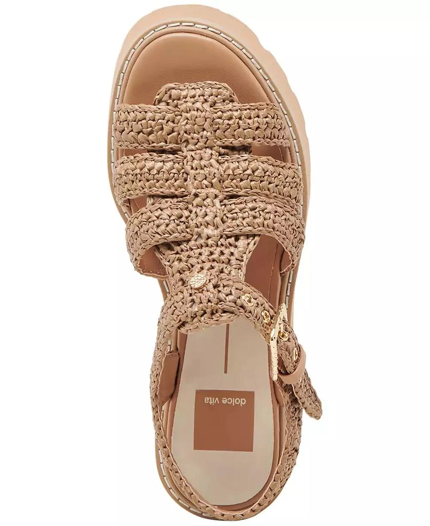 Dolce Vita Women's Latice Peep-Toe Fisherman Sandals 4