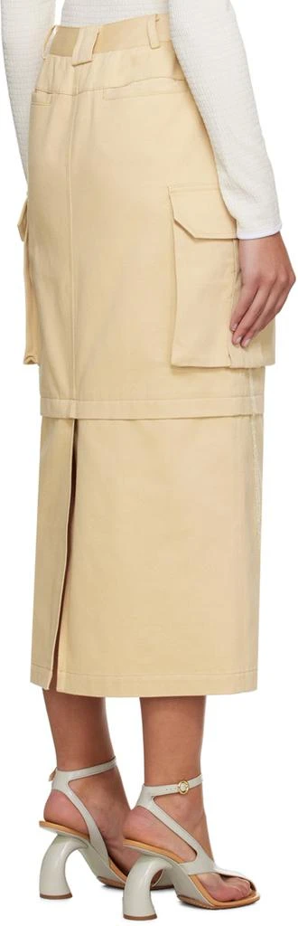 Kijun Beige Joel Cargo Maxi Skirt 3