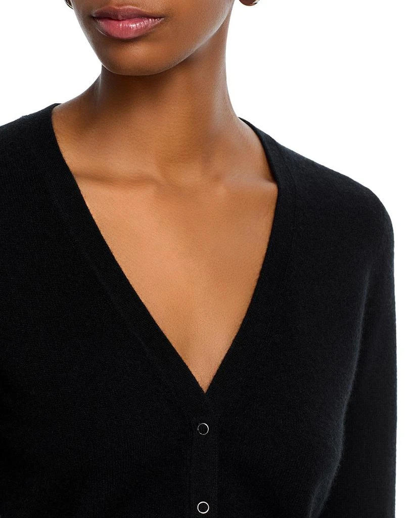 AQUA AQUA 100% Cashmere V Neck Cardigan - Exclusive 4