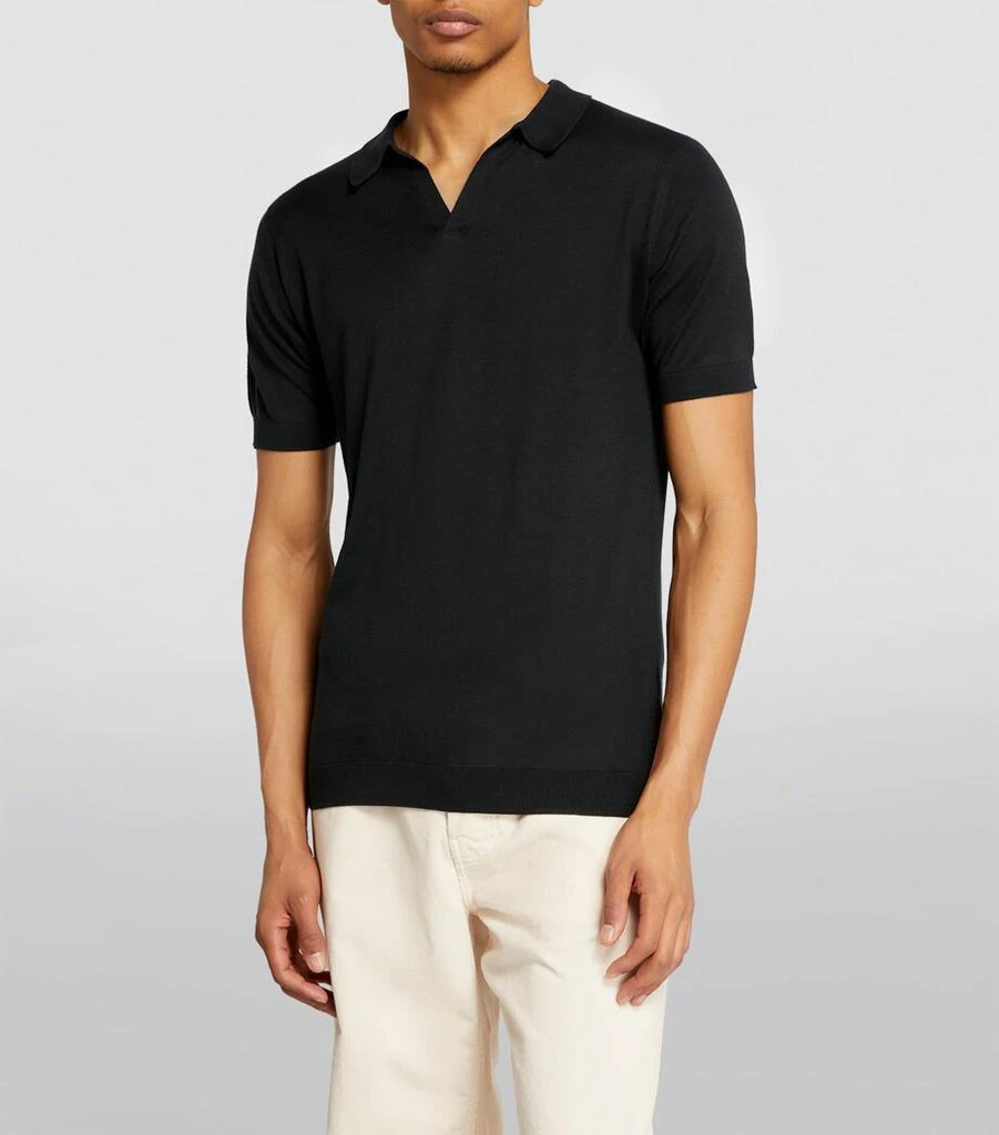 John Smedley Merino Wool Polo Shirt 3