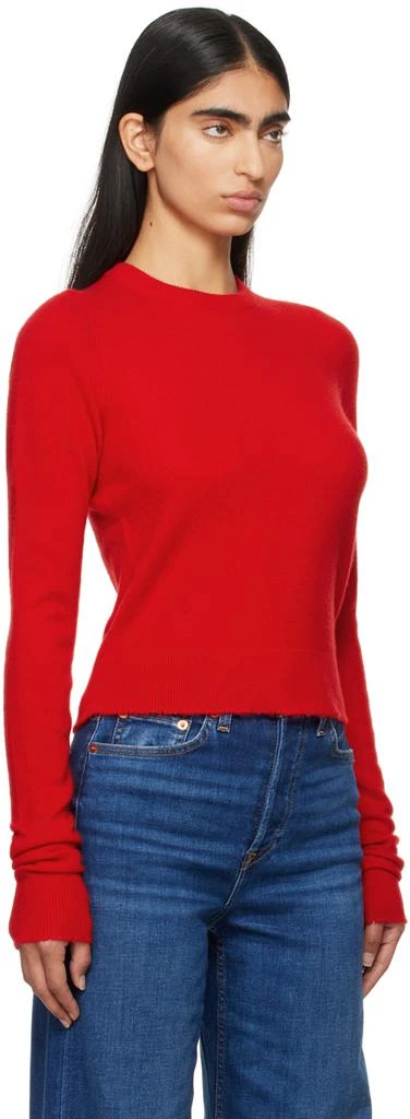 Re/Done Red Cashmere Crewneck Sweater 2